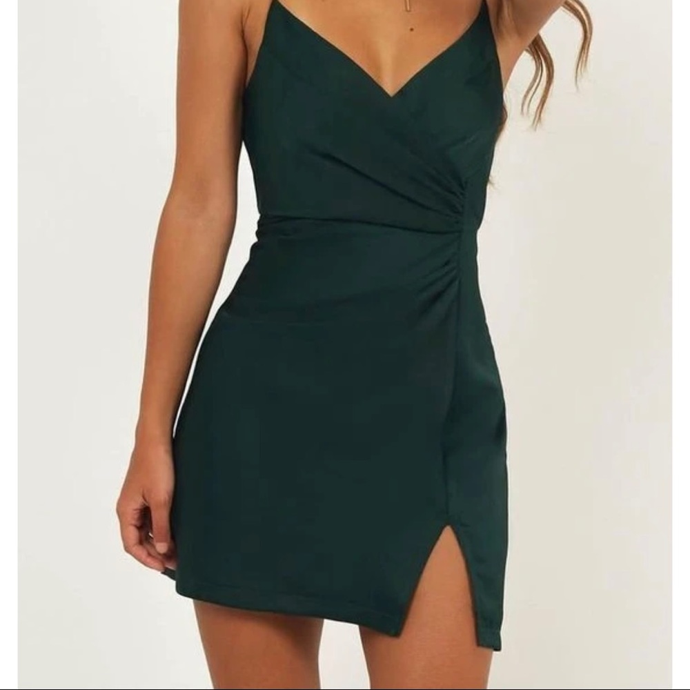 Dark Green Cinched Hoco Dress